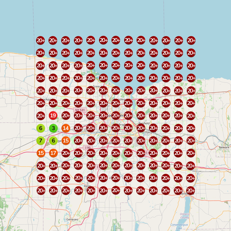 Heatmap Before for Pressure Washing Near Me