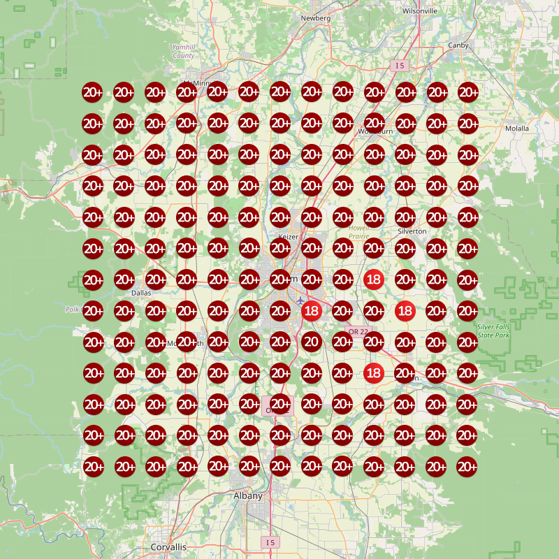 Heatmap Before for Furniture Removal Service