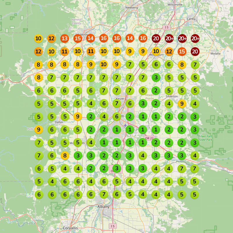 Bam It's Gone Junk Removal Heatmap