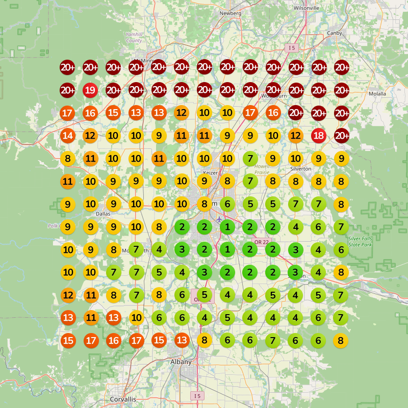 Heatmap After for Furniture Removal Service